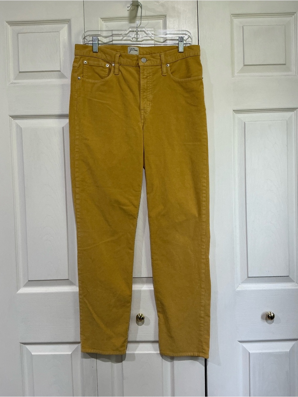 💙 J. Crew Vintage Slim Straight Yellow / Gold Corduroy Pants - 10/30 (01477)